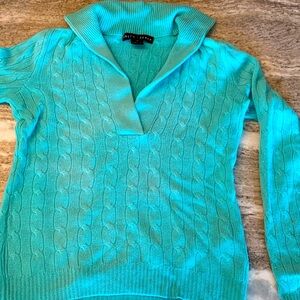 Ralph Lauren Aqua Cashmere Sweater, size M